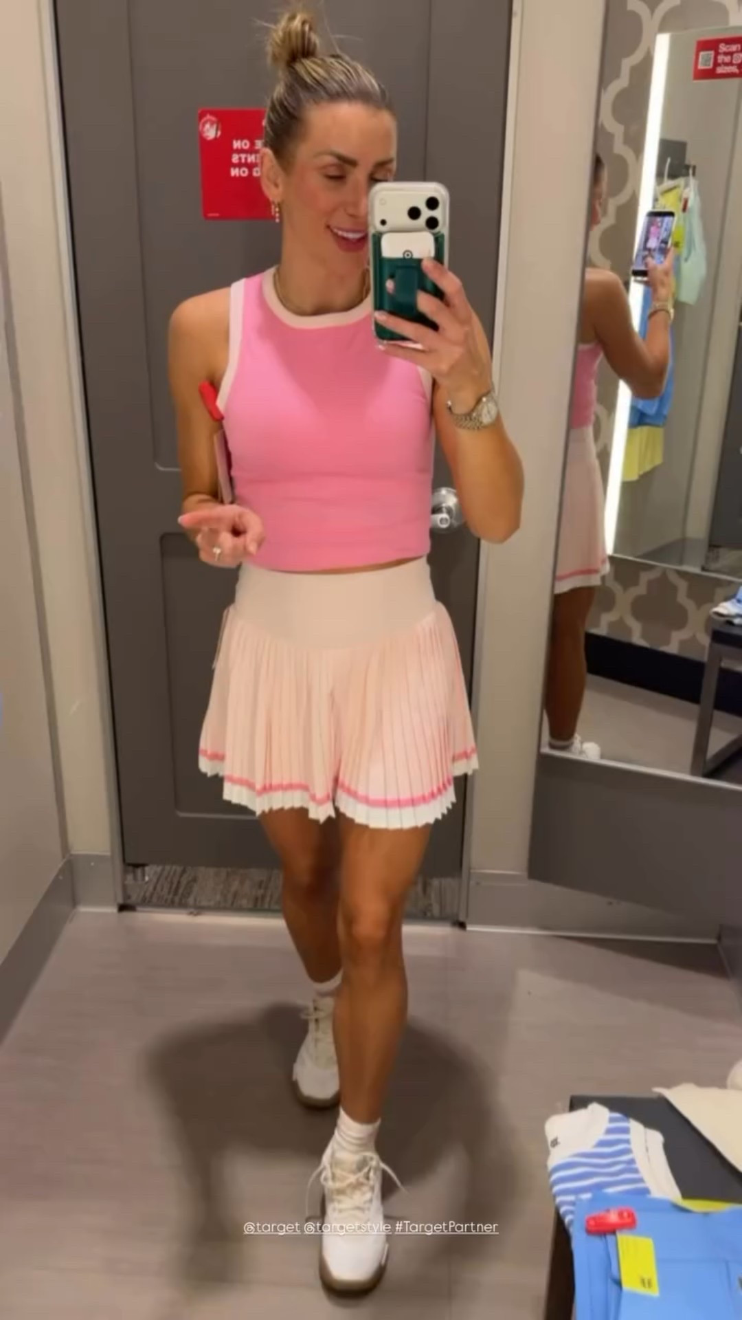 Love how you can mix and match this one! I have the shirt tucked up, but it is full length. I’m a true S and wear a M in these tops! @target @targetstyle 

#LTKfitnessgoals #LTKSeasonal #LTKActive