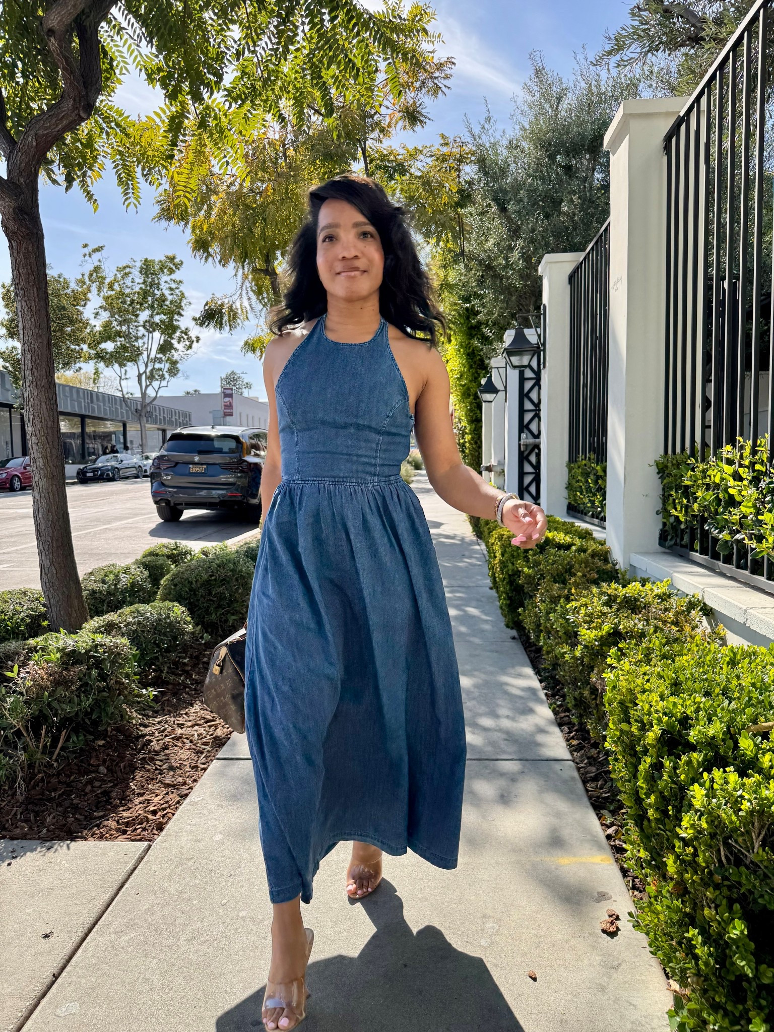 Still a closet staple for me! My denim halter maxi dress is back in stock in a new hue and on sale 🩵

#LTKSaleAlert #LTKootd
