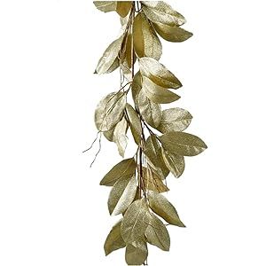 Gold Magnolia Leaf Garland | Amazon (US)