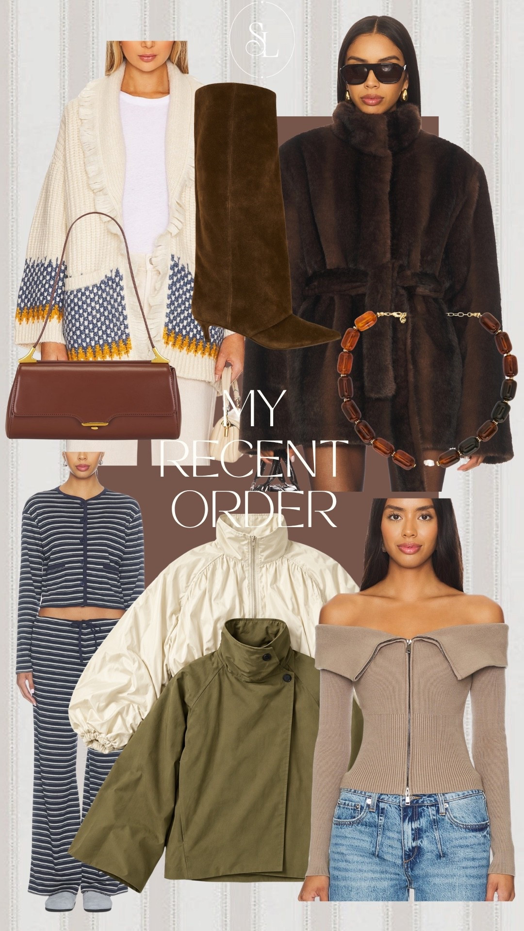 recent @Revolve order 🤎🤎