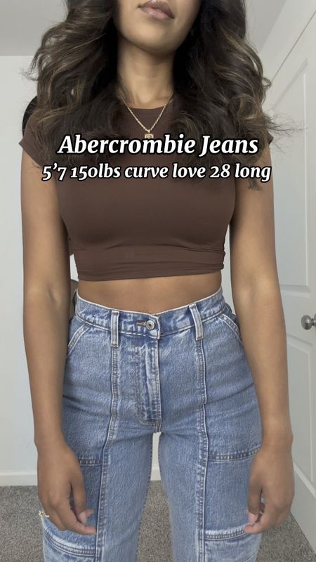 Abercrombie style- Abercrombie jeans! The best jeans! Abercrombie jeans! My favorite jeans are on sale. 90’s straight Utility jeans- 90’s relaxed. 90’s straight! Basic tops- bodysuits- neutral style- Abercrombie style 

#LTKsalealert #LTKstyletip #LTKunder100