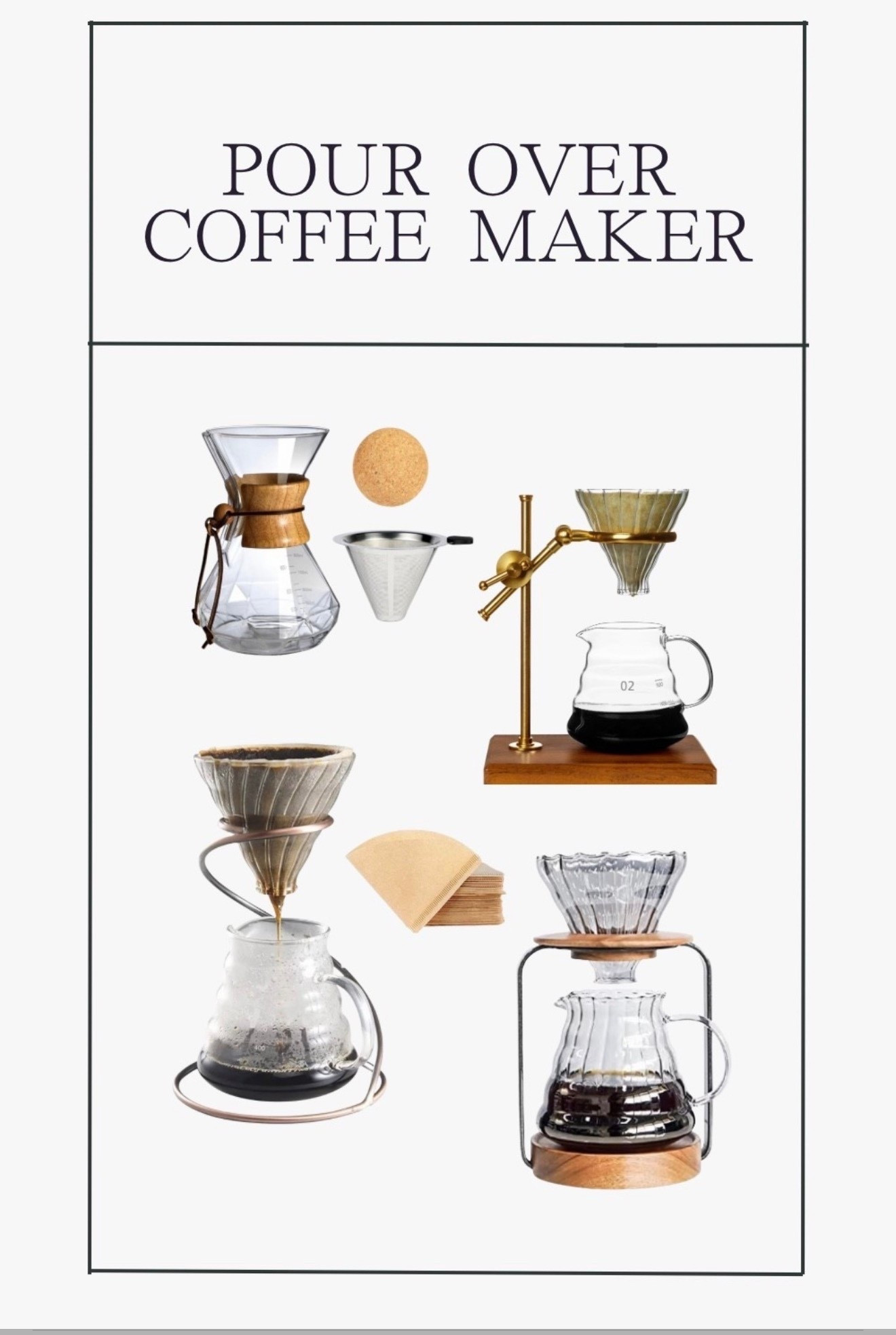 Pour Over Coffee Maker 

#LTKgrwm #LTKdayinmylife #LTKValentine