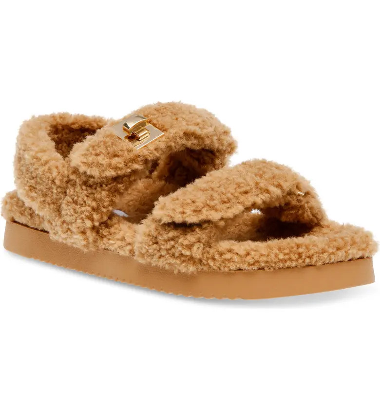 Mona Faux Shearling Sandal (Women) | Nordstrom