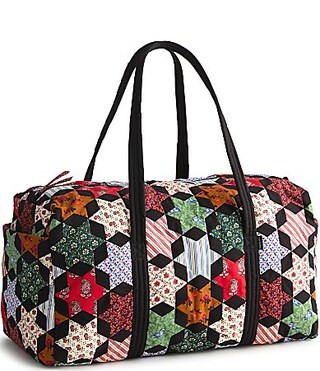Vera Bradley Large Original Premium Cotton Star Patchwork Zip-Top Duffel Bag - Star Patchwork | Dillard's