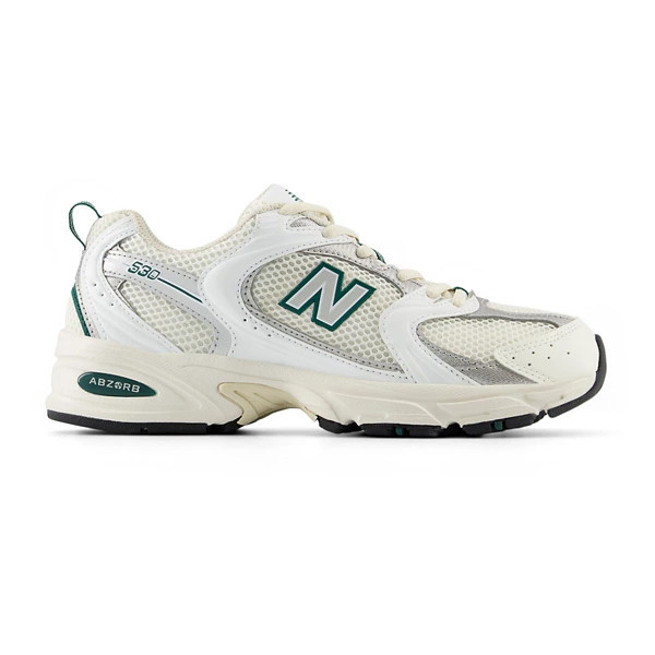 Women's New Balance 530 Sneakers M7.5/W9 Regular Sea Salt/White/Marsh Green | Scheels