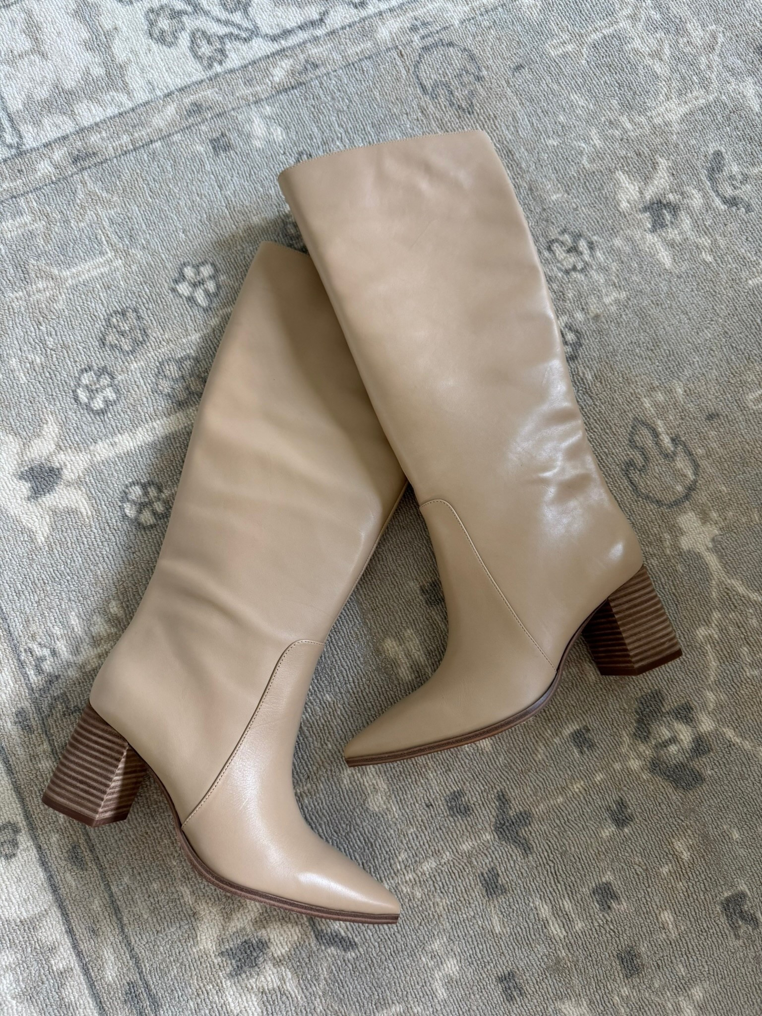 If you are looking for a solid neutral knee high boot, these are it! They also come in suede. These will go with just about anything making them a good closet staple. They run TTS. Nsale finds // fall boots // knee high boots // neutral boots // Nordstrom anniversary sale // workwear boots 

#LTKShoeCrush #LTKSaleAlert #LTKSeasonal