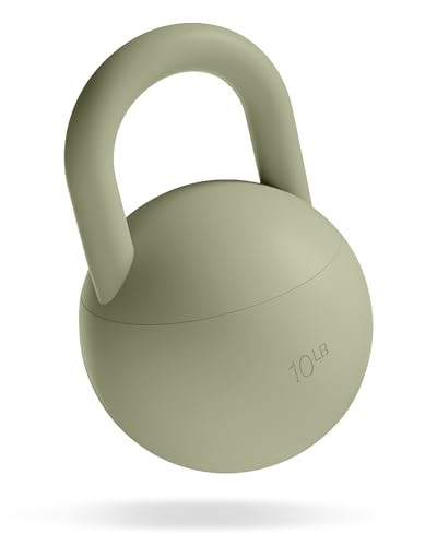 Bala 10lb Kettleball, Soft Kettlebell for Women - Kettlebells Strength & Core Training Equipment for Home Gym Workouts - Anti-Slip Grip Exercise Weights with Cushioned Impact-Resistant Base - Sage | Amazon (US)