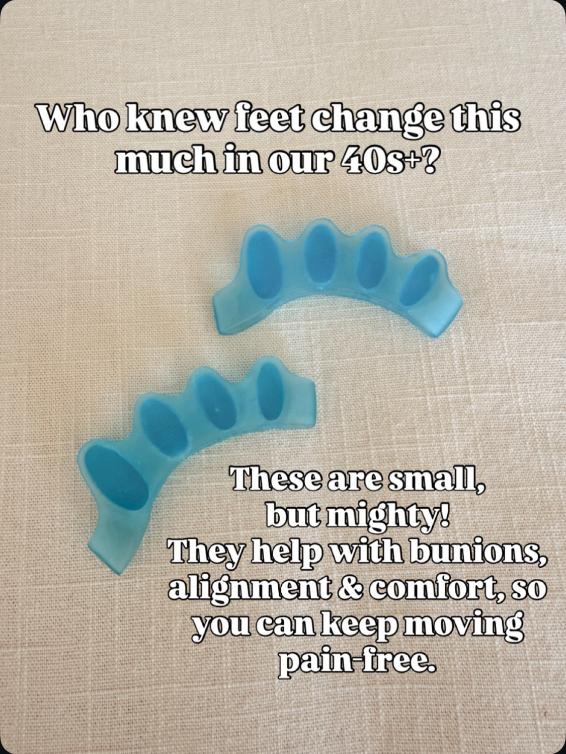 Who ever knew you would need to separators?! It’s amazing how your feet changed as you get older. These are amazing if you start to experience bunions! 

#LTKBeauty #LTKFindsUnder50 #LTKOver40