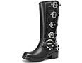 DREAM PAIRS Women's Knee High Biker Moto Boots | Amazon (US)