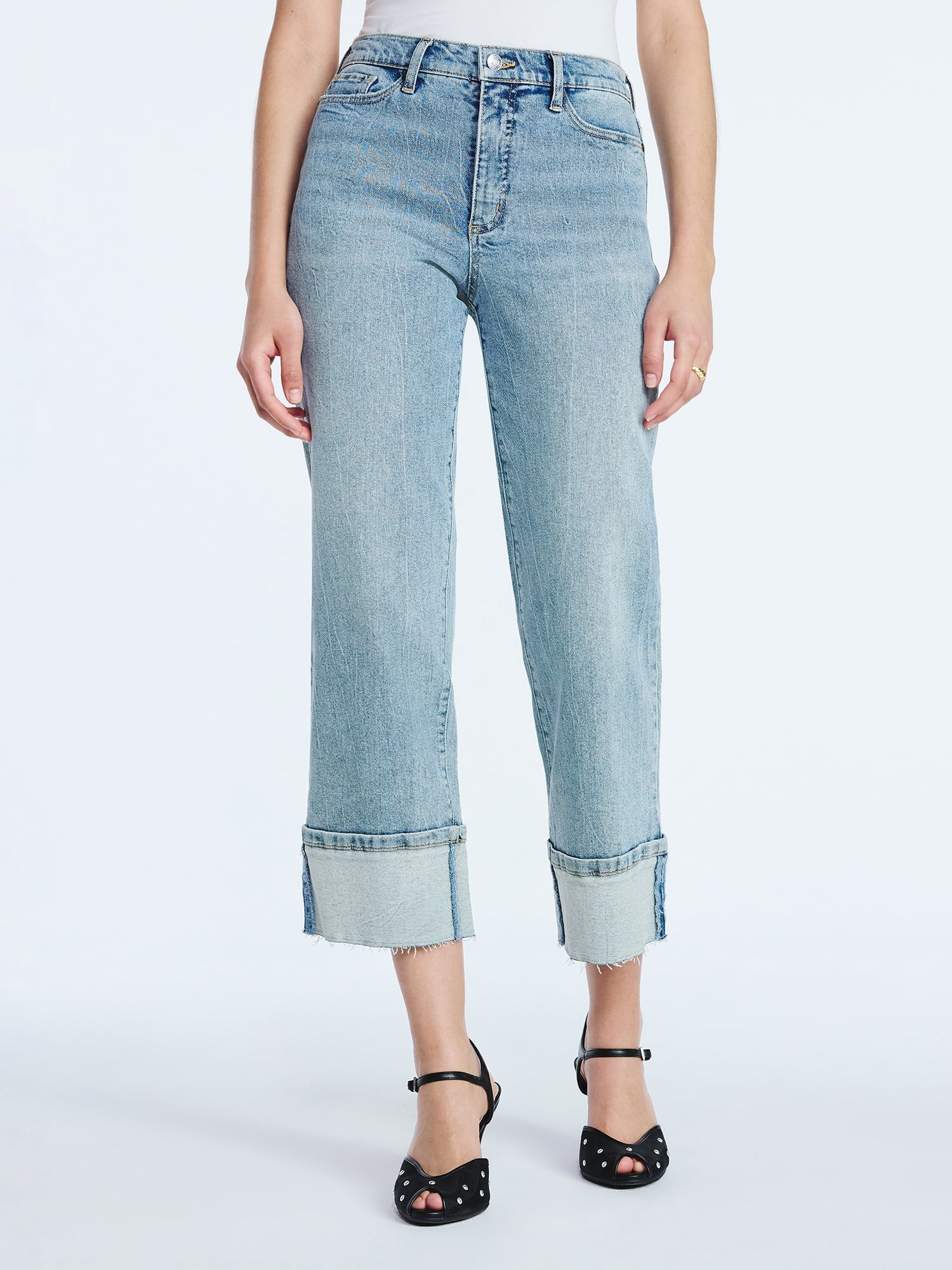 Scoop Women's and Women's Plus Benton Cuffed Ankle Jeans, 25", 27", and 29" Inseams, Sizes 0-26W | Walmart (US)