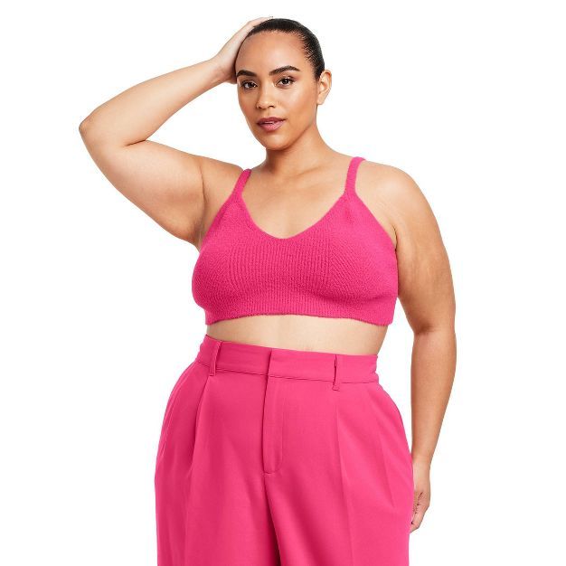 Women's Bralette Sweater - Sergio Hudson x Target Pink | Target