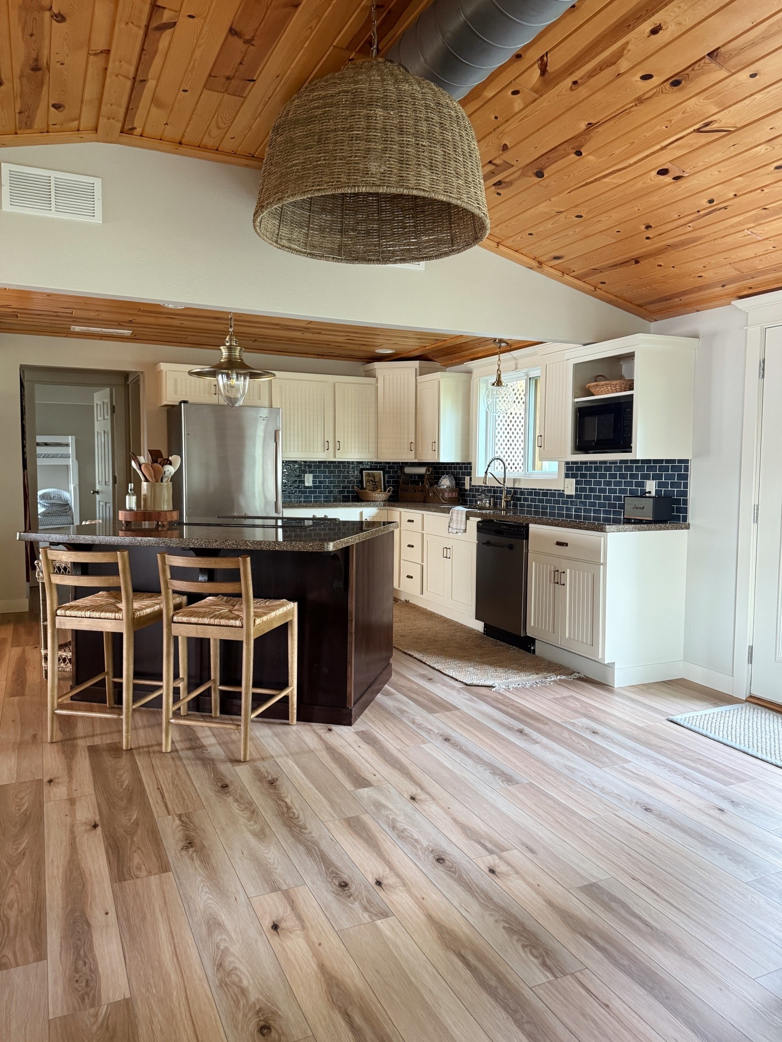 Our Walmart counter stools are back in stock! Under $90 per stool and they look designer! The natural wood color is so good. 😍

#LTKHome #LTKFindsUnder100