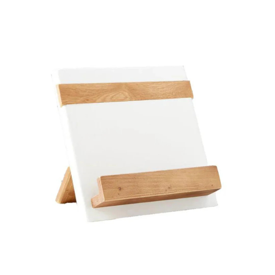 White Mod Cookbook/iPad Holder | Pink Antlers