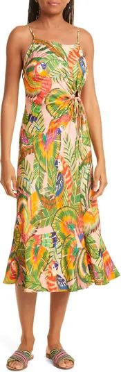 FARM Rio Macaw Leaves Side Knot Dress | Nordstrom | Nordstrom