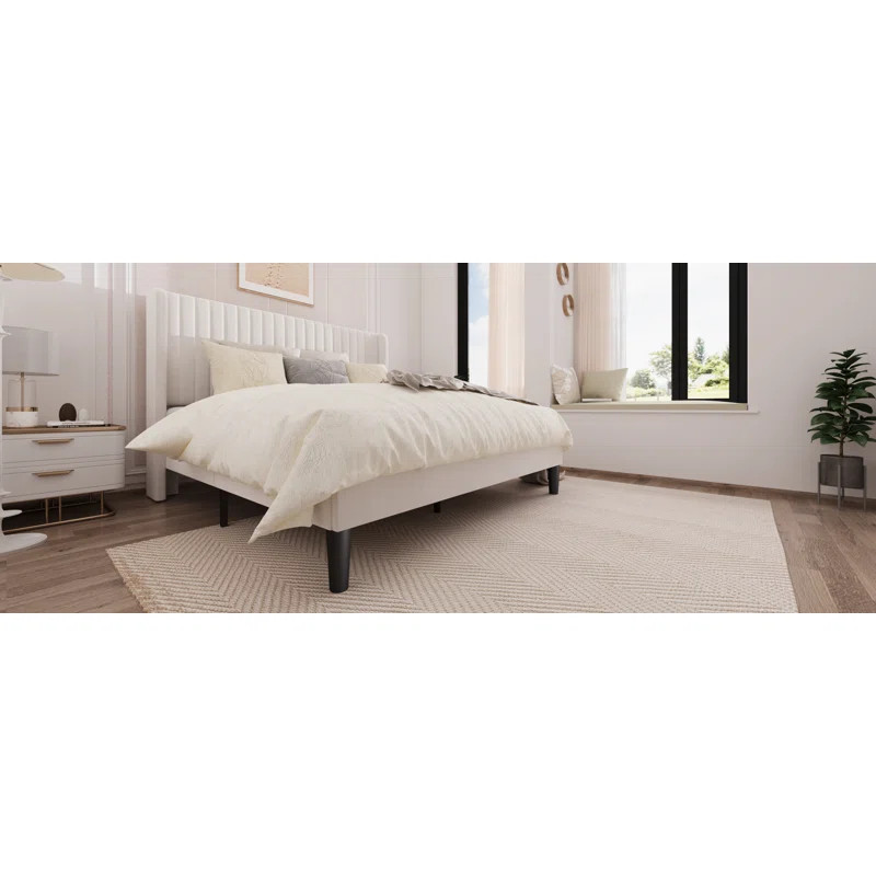 Candler Upholstered Wingback Bed | Wayfair North America