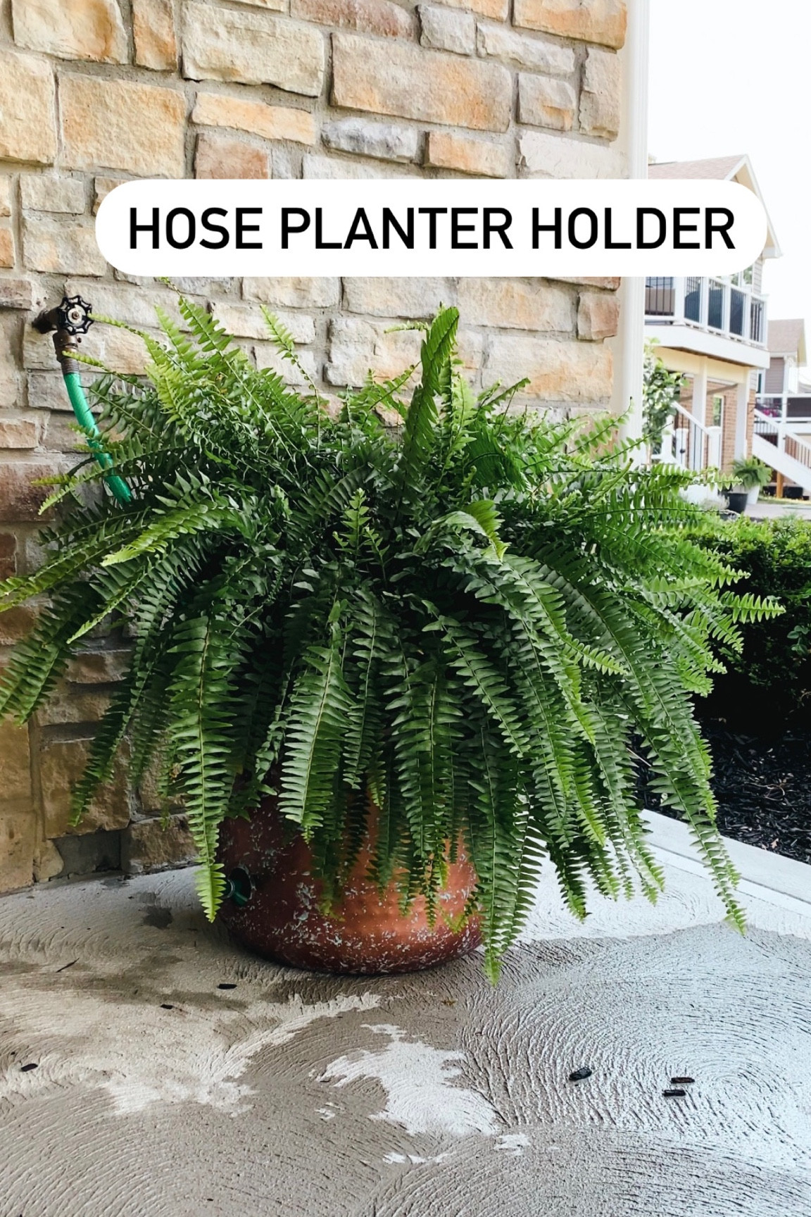 A planter to hold your hose beautifully ❤️ our hose laid in our back porch every year and I always said I would do something about it… and I finally found the perfect solution! 

#LTKSeasonal #LTKhome #LTKstyletip