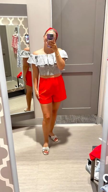 Red, white, and trendy too! We love this affordable and flattering outfit from Target for all the 4th of July festivities! We’ve linked the whole outfit in LTK. ❤️🤍💙

#targetstyle #targetfinds #momstyle #mombod #millennialstyle #4thofjulyoutfit #4thofjulyparty #whatiwore #ltkunder50