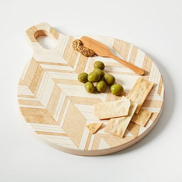 American Heirloom Handled Cutting Board - Herringbone | West Elm (US)