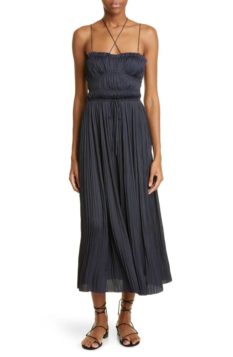 Ulla Johnson Naveah Pleated Midi Dress | Nordstrom | Nordstrom