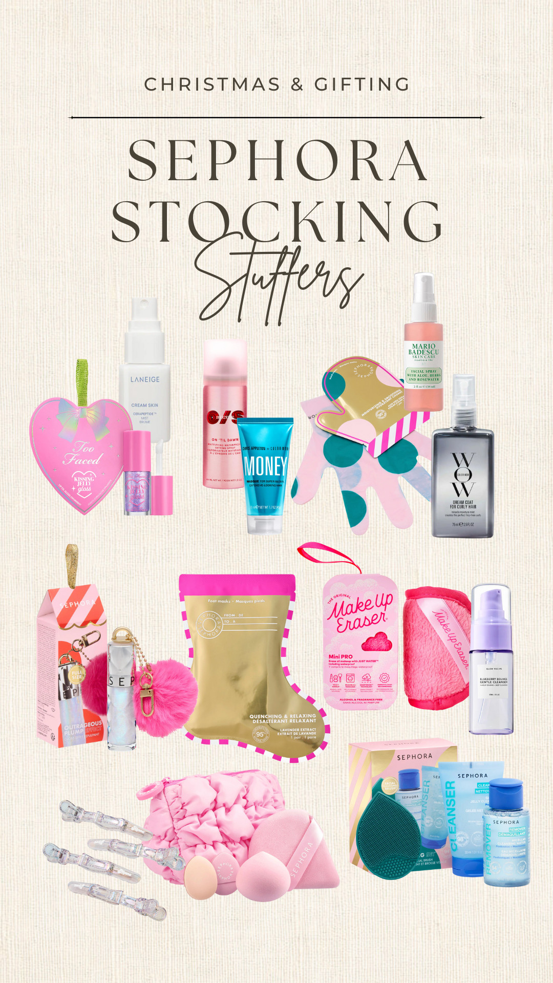 Cutest Sephora stuffers. Small but mighty favorites. Add to a mug for teacher gifts or tie on top of gift wrapping as an extra treat!
.
.
.
Christmas gift ideas, gift sets, beauty, makeup, makeup gifts, beauty gits, glow recipe, sephora favorites, amika, bath bombs, blush, body care, hair products 

 #LTKGiftGuide #LTKHoliday #LTKSeasonal