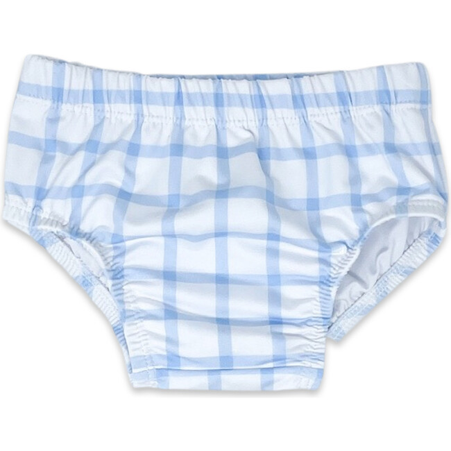 Windowpane Swim Diaper Cover, Whales Blue | Maisonette