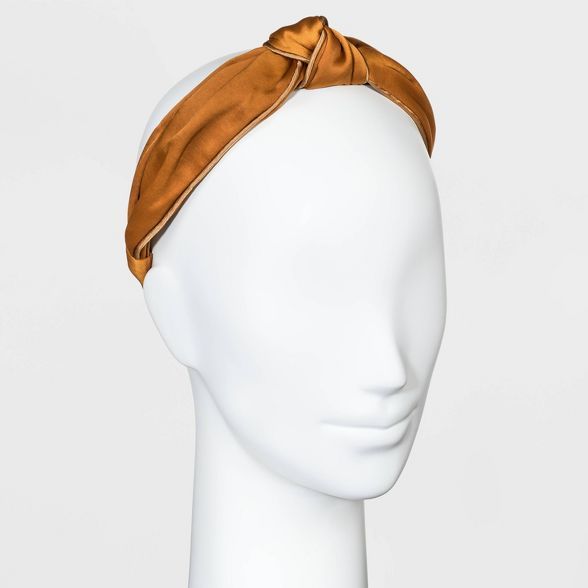 Satin Knot with Piped Trim Headband - A New Day™ | Target