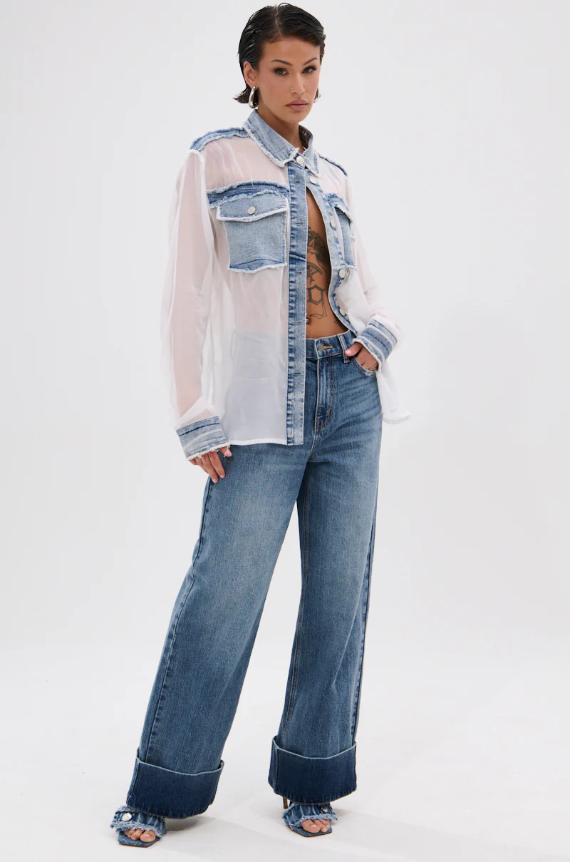 JORDAN WIDE LEG DENIM | AKIRA