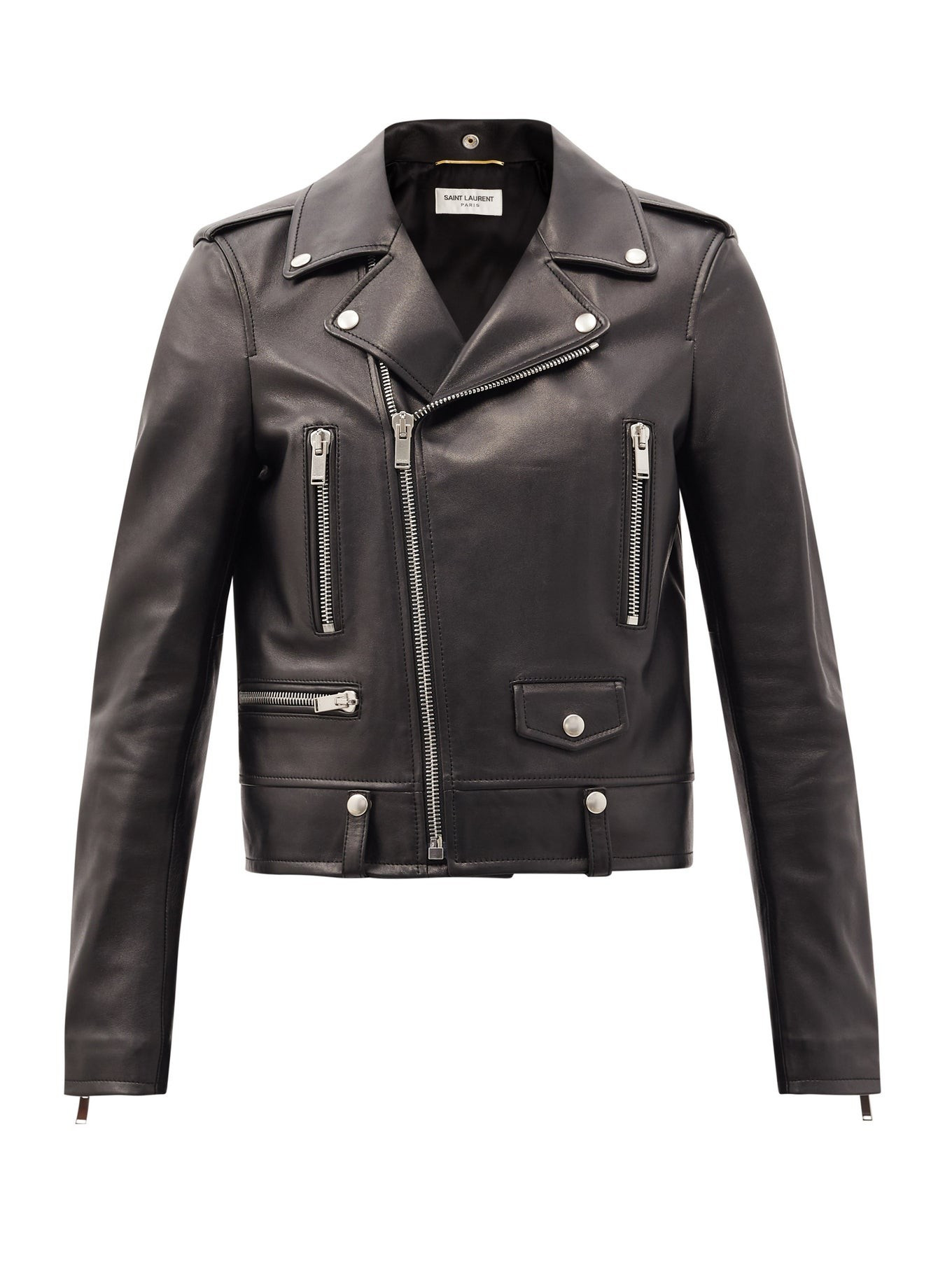 Leather biker jacket | Saint Laurent | Matches (US)