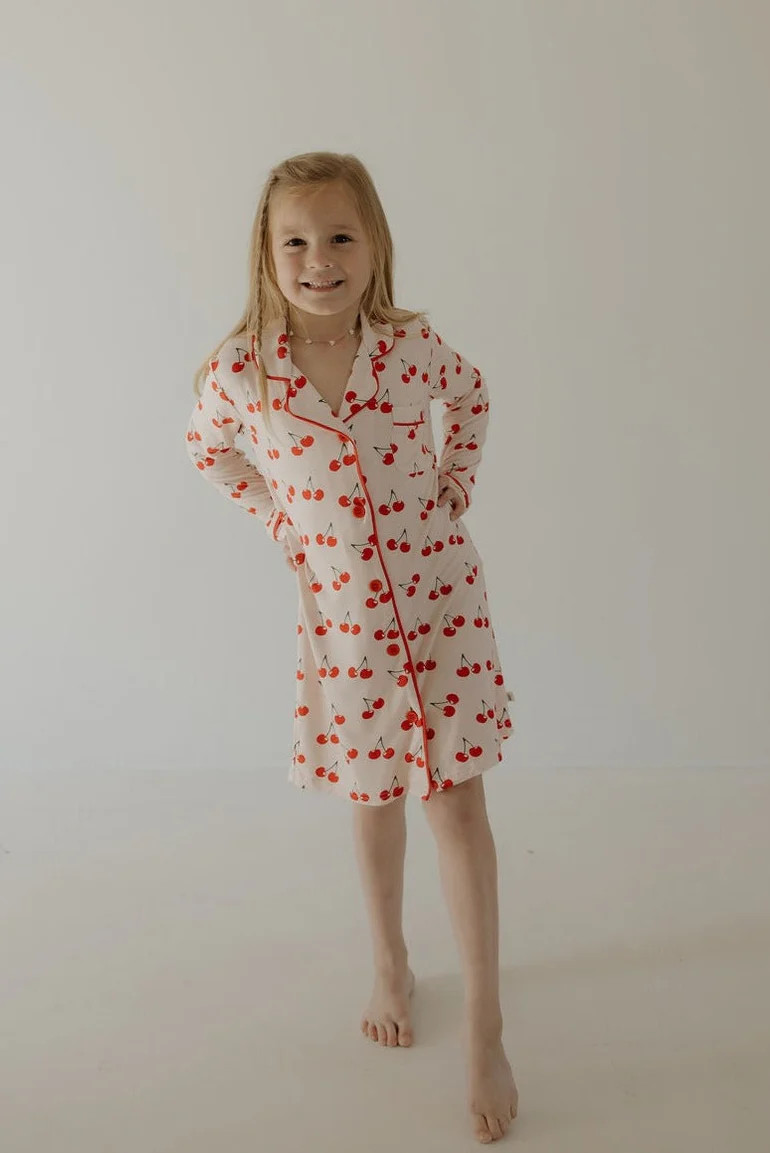 SWEET AS A CHERRY BAMBOO SLEEPING DRESS | Sydney and Co.