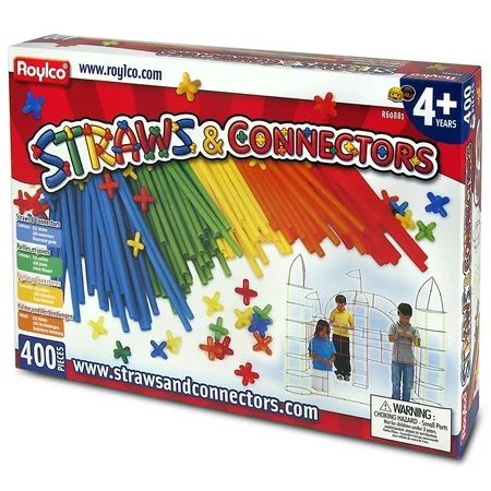 Roylco Straws & Connector Set, 400 Pieces | Walmart (US)