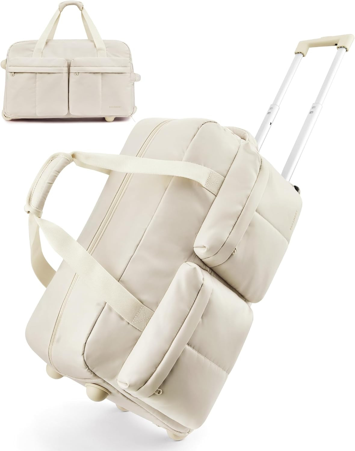 BAGSMART Rolling Duffle Bag with Wheels, Carry On Bag Duffel Bag for Travel, Wet Pocket Duffle wi... | Amazon (US)