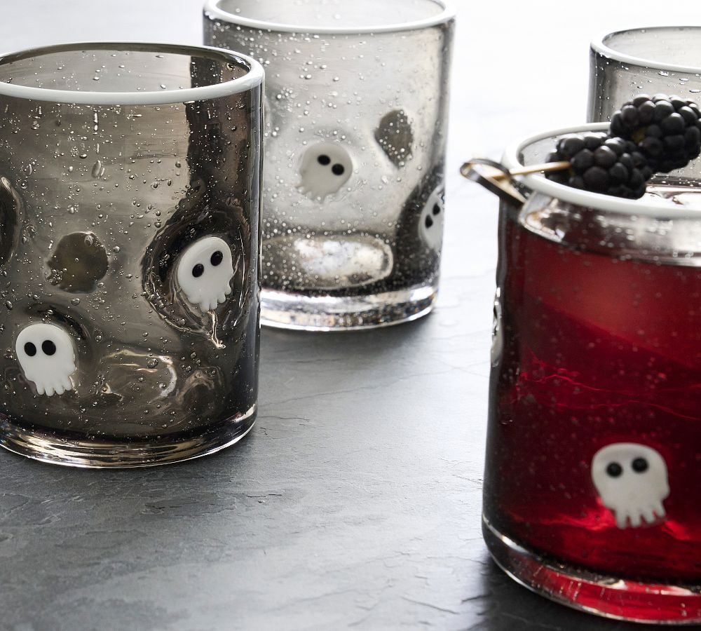 Skull Icon Drinking Glasses - Set of 4 | Pottery Barn (US)