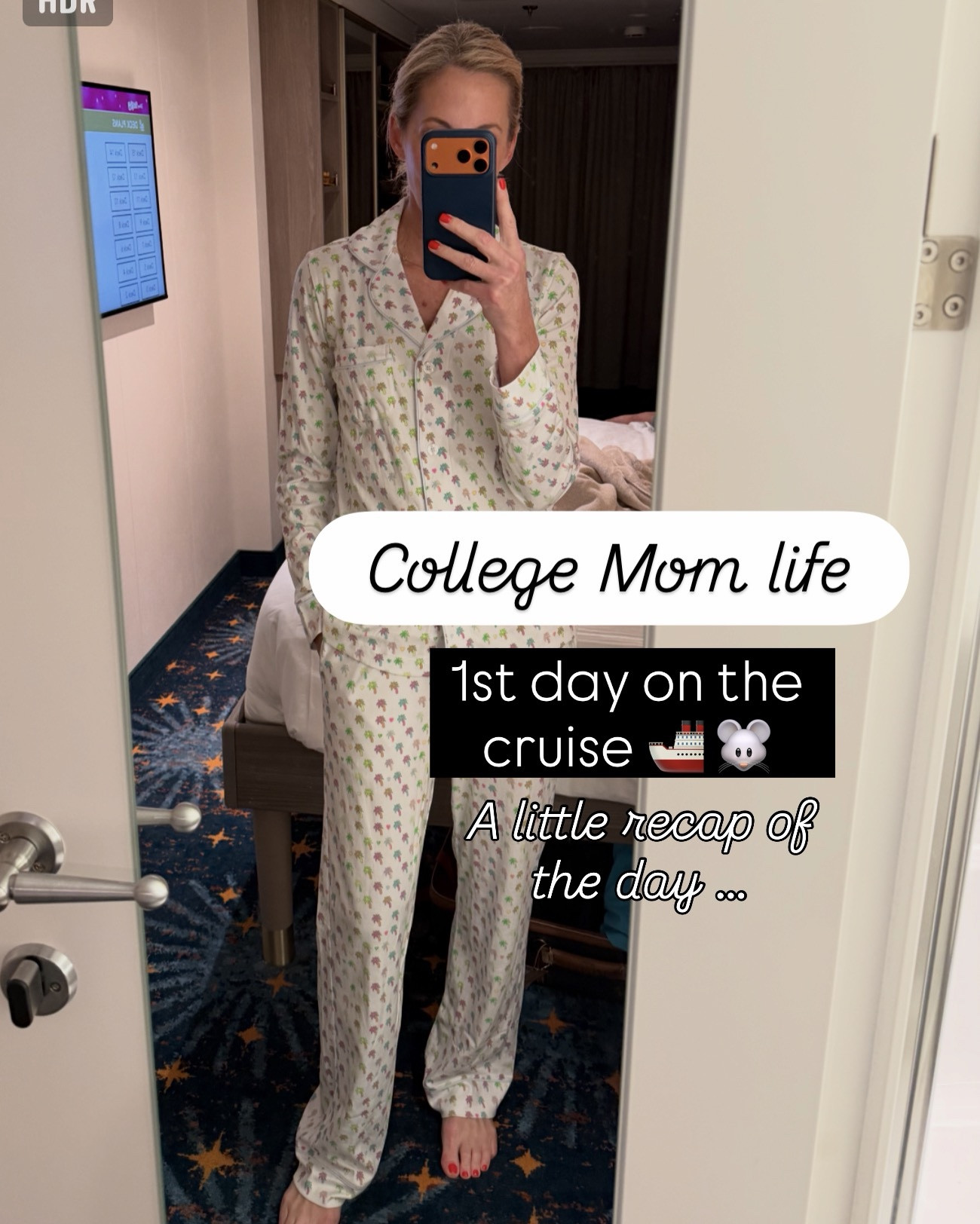 We spent the day letting the ship set the pace—and honestly, it was pure magic.
Instead of rushing off, we stayed on board and I started the morning with a workout, then headed to breakfast together (one of my favorite kinds of moments these days). We found our perfect deck spot, watched movies and the boys on the aqua duck, plus we enjoyed the most amazing tacos for lunch (not pictured, but definitely remembered 🌮).

The afternoon brought a little bingo (no winners… yet 😉), lots of laughs, and plans to try again because why not? We wrapped it all up with a beautiful theatrical performance and dinner as the day slowly faded into night. Nothing extravagant. Nothing rushed. Just time together. These are the days I tuck away—the kind that remind me how sweet it is to watch your kids grow, laugh, and choose to be right here with you. A really good day. A really magical one. 

#LTKgrwm #LTKdayinmylife #LTKootd