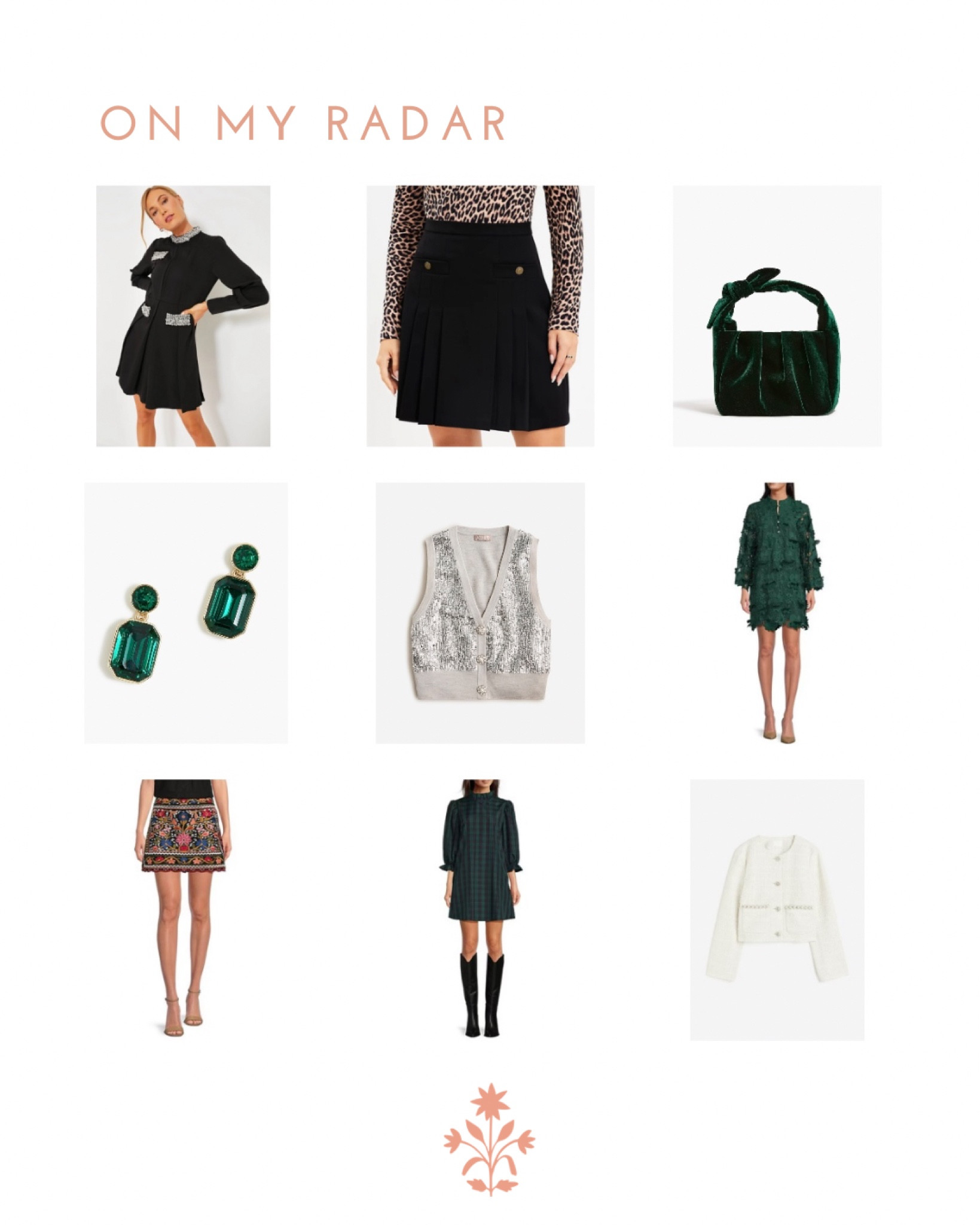 Holiday style, party dress, Fall wardrobe, festive earrings, embroidered skirt, evening bag, vest, sequins, tweed jackett

#LTKHoliday #LTKSeasonal #LTKstyletip