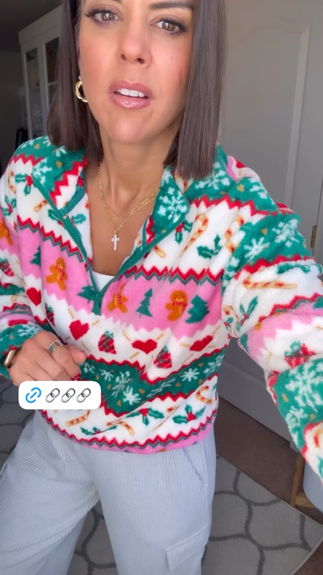 Love this $12 Walmart pullover! Sized up one size to a med for this fit
Size small in sweatpants 

#LTKHoliday #LTKCyberWeek #LTKSeasonal