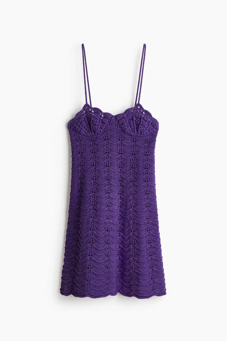 Crochet-look Strappy Dress (Women) | Nordstrom | Nordstrom