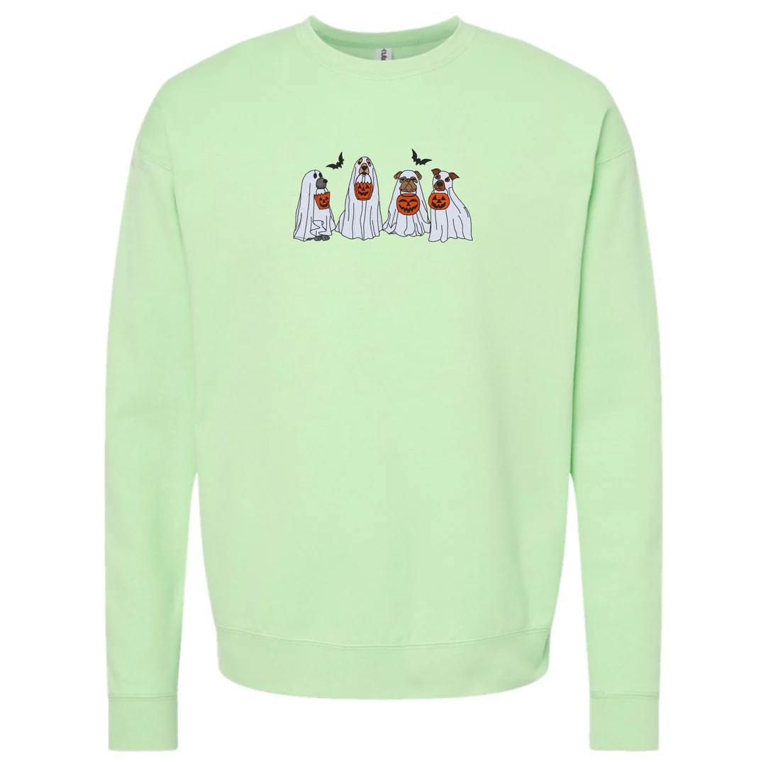 'Ghost Dogs' Embroidered Crewneck Sweatshirt | United Monograms