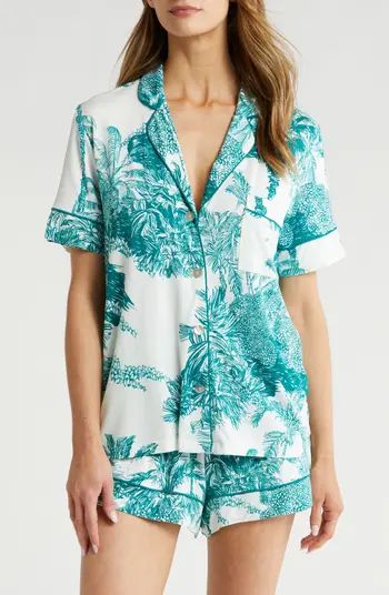 KILO BRAVA Palm Print Short Pajamas | Nordstrom | Nordstrom