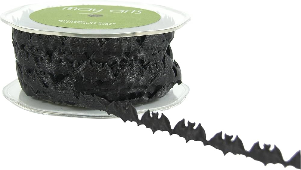 May Arts Ribbon, Black Bats | Amazon (US)