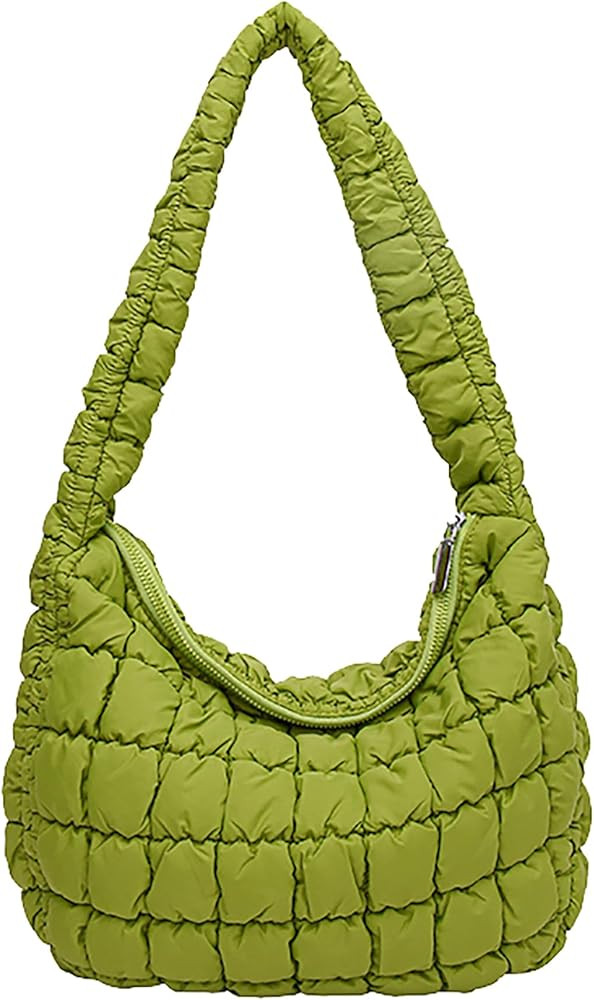 Quilted Tote Bag for Women Puffer Bag Lightweight Padding Shoulder Bag Hobo Bag Satchel Handbag C... | Amazon (US)
