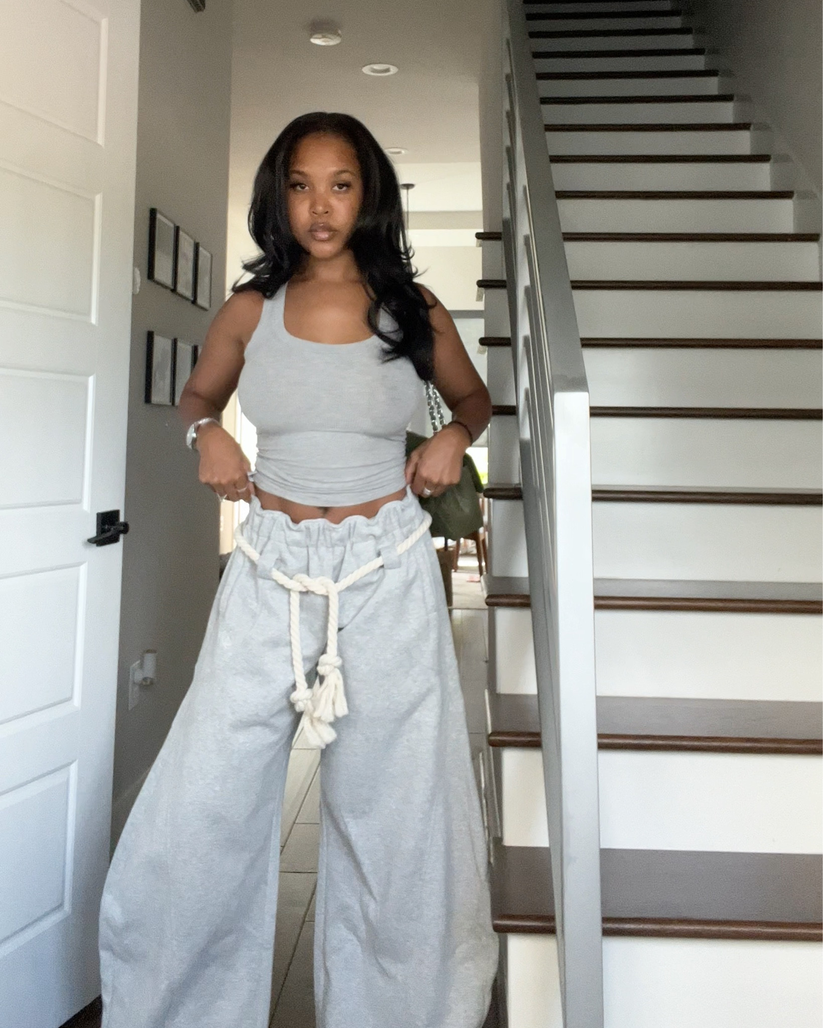 The comfiest sweatpants! I literally got so many compliments while wearing these. I love the rope belt and the barrel leg! 10/10 find!! 

#LTKFindsUnder100 #LTKGiftGuide #LTKFindsUnder50
