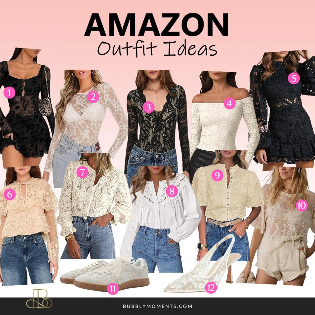 Lace details make every outfit feel a little more special 🤍 I’m sharing women’s lace detail outfits from Amazon that you can shop on the LTK.
 These looks are feminine, easy to wear, and perfect for everyday style. From lace-trim tops to soft dresses and delicate blouses, these pieces add a romantic touch without feeling too dressed up. They’re great for brunch, casual dates, spring days, or anytime you want to look effortlessly put together.
If you love classic pieces with subtle details, this collection is for you. Tap to shop, save your favorites, and refresh your wardrobe with soft, elegant styles you’ll reach for again and again. Follow along on LTK for more outfit inspiration and everyday fashion finds ✨
 #LTKFinds #LTKStyle #LTKootd #LaceDetails #LaceOutfits #WomensFashion #AmazonFinds #FeminineStyle #RomanticLooks #SpringStyle #OutfitInspo #EverydayChic #SoftStyle 

 