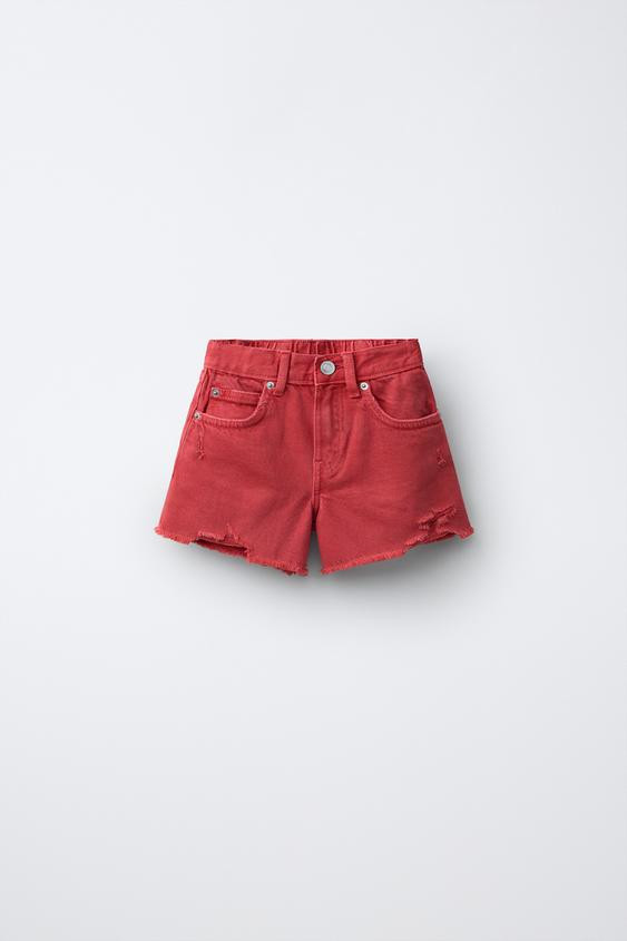 RIPPED DENIM SHORTS | Zara US