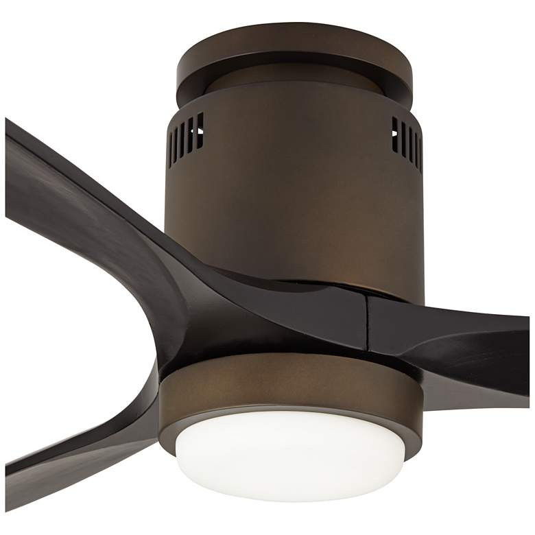 52" Casa Vieja Windspun Bronze Black LED Hugger Fan with Remote - #93A87 | Lamps Plus | Lamps Plus