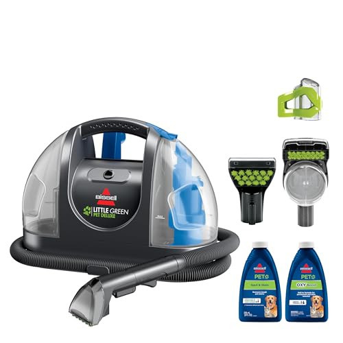 Bissell Little Green Pet Deluxe Portable Carpet Cleaner and Car/Auto Detailer, 3353, Gray/Blue | Amazon (US)