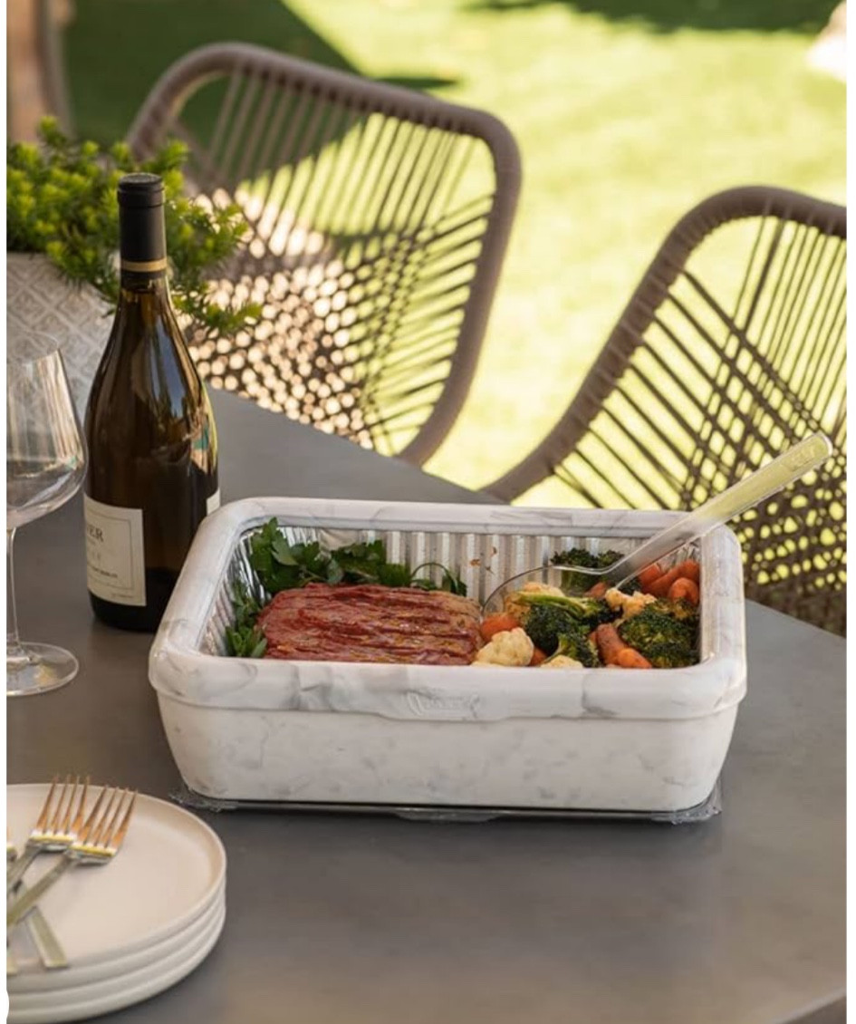 Elevate your aluminum pans with these cute travel containers! I love that they’re stackable and versatile. Great for BBQ, Poolside, beach, potluck, parties or any gathering!

I have a marble one and a red one, adding a few more soon! 

#LTKparties #LTKtravel #LTKfindsunder50