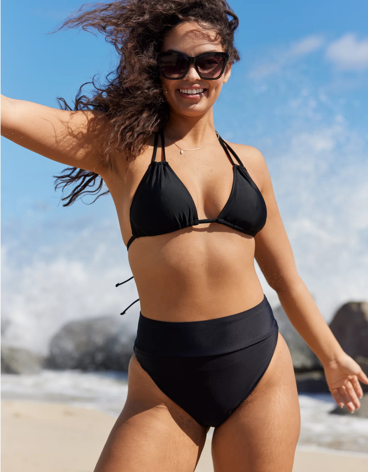 Aerie High Cut Cheeky Bikini Bottom | American Eagle Outfitters (US & CA)