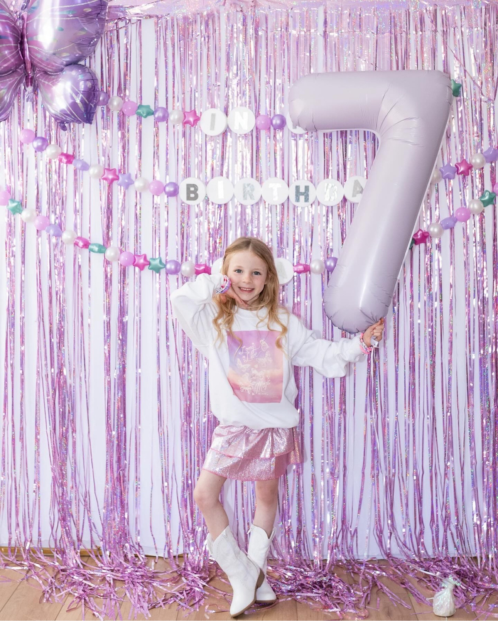 In my birthday era backdrop + outfit
Friendship bracelet garland, Taylor swift party

#LTKkids #LTKparties