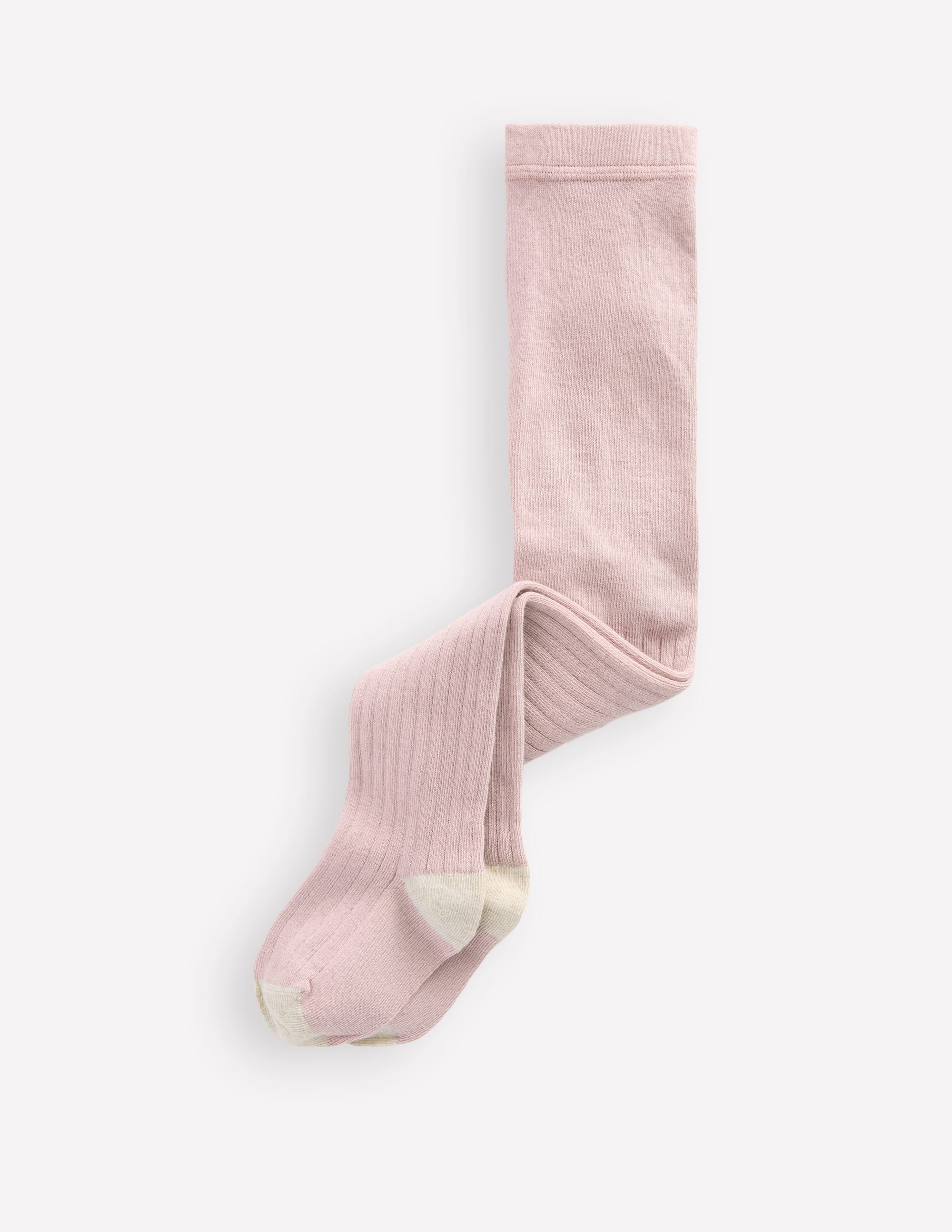 Baby Ribbed Tights-Pink | Boden UK
