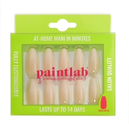 PaintLab Press on Nails Gradient Nude, Sleek Coffin | Walmart (US)